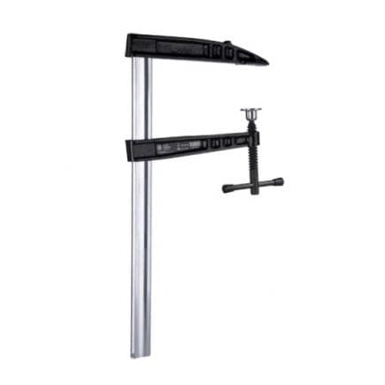 KUKKO 505K040 - Serre-joint à vis réglable en fonte malléable pour grandes profondeurs de serrage avec poignée en T en acier