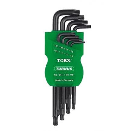 KUKKO 212-260 - Jeu de clés Allen mâles coudées TORX® à tête sphérique (8 pièces)