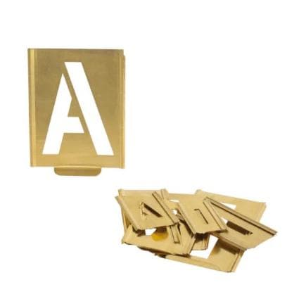 KUKKO 327-020-B - Jeu de pochoirs pour l'impression de lettres professionnelles avec mécanisme enfichable