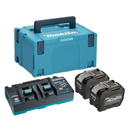 MAKITA 191Y97-1 - Kit énergie XGT® avec double chargeur rapide et deux batteries Li-ion 40V 8Ah
