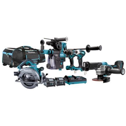 MAKITA DK0128G601 - Kit combiné avec 6 outils XGT® 40Vmax (avec 2 batteries et chargeur)
