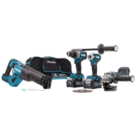 MAKITA DK0126G401 - Kit combiné avec 4 outils XGT® 40Vmax (avec 2 batteries et chargeur)