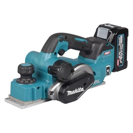 MAKITA KP001GM202 - Raboteuse XGT® 40Vmax 82mm (avec 2 batteries et chargeur rapide)