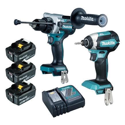 MAKITA DLX2418TJ - Ensemble perceuse et visseuse LXT® (avec 3 batteries et chargeur)