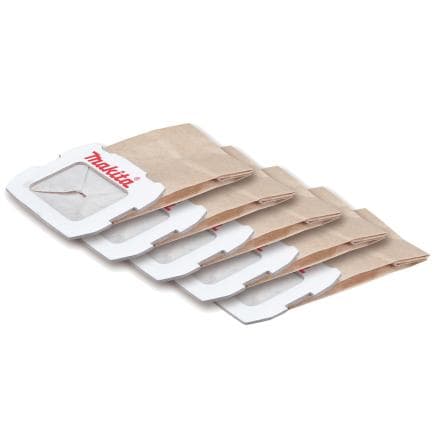 MAKITA 195133-5 - Sacs filtrants en polaire (5 pièces)