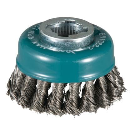 MAKITA D-73374 - Brosse en tasse X-LOCK ø fil tressé en acier inoxydable de 80 mm