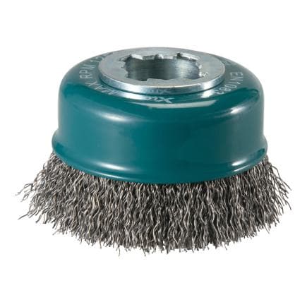 MAKITA D-73396 - Brosse en tasse X-LOCK ø fil ondulé en acier inoxydable de 75 mm