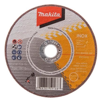 MAKITA D-74815-5 - Disque de coupe fin abrasif 76x1x10mm (5 pièces)