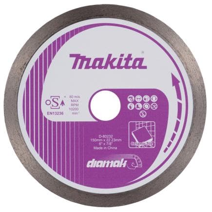 MAKITA D-80210 - Lames diamantées à couronne continue Diamak (sèche) pour carreaux