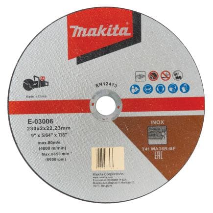 MAKITA E-03006 - Roue de coupe 230x2, 0x22, 23 mm, WA36R