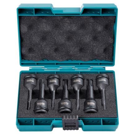 MAKITA E-23628 - Jeu de 7 clés Torx Impact Black à entraînement carré de 1/2"