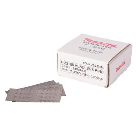 MAKITA F-32168 - Broches en acier inoxydable 0,6x30 mm (10 000 pièces)