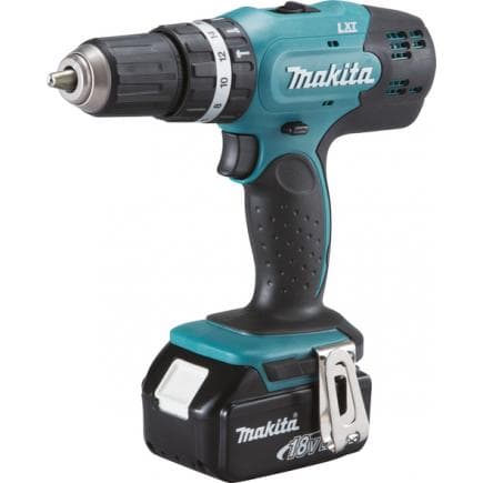 MAKITA DHP453RFE - PERCEUSE VISSEUSE A PERCUSSION 18V 13 mm - 42 Nm - avec 2 batteries 3.0Ah et chargeur