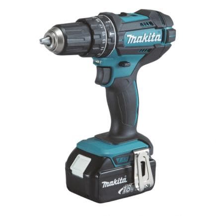 MAKITA DHP482RF3J - PERCEUSE VISSEUSE A PERCUSSION 18V 13 mm - 62 Nm - en coffret avec 3 batteries et chargeur