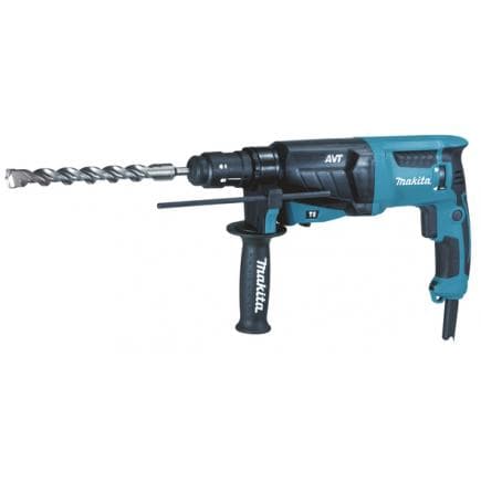 MAKITA HR2631FT12 - MARTEAU SDS-Plus 800W 26 mm - AVT - 3 FONCTIONS + 17 ACCESSOIRES