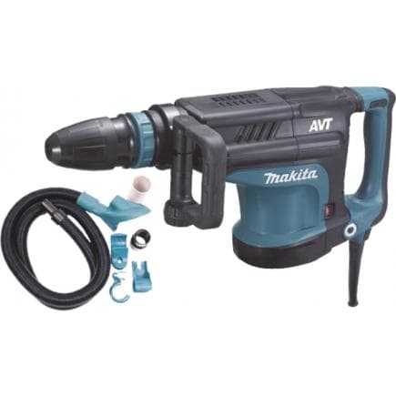 MAKITA HM1213CV - DEMOLITOR HAMMER SDS-Max 1510W 18,6 J - AVT - with suction kit