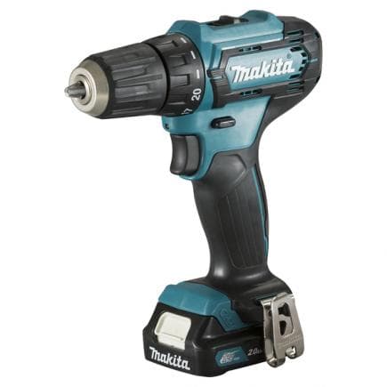 MAKITA DF333DSAJ - PERCEUSE VISSEUSE 12 V max 3/8" - 28 Nm - en coffret avec 2 batteries 2.0Ah et chargeur de batterie