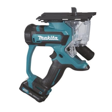 MAKITA SD100DSAJ - SCIE POUR PLAQUE DE PLÂTRE 10.8V 13 mm - en coffret avec 2 batteries 2.0Ah et chargeur
