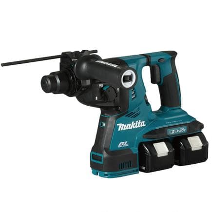 MAKITA DHR282T2JU - HAMMER 36V SDS-Plus 28 mm - AWS - en coffret avec 2 batteries 5,0Ah et double chargeur