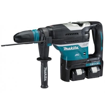 MAKITA DHR400PT2U - ROTARY HAMMER 36V 40 mm - AWS - in case with 2 x 5.0Ah batteries and charger