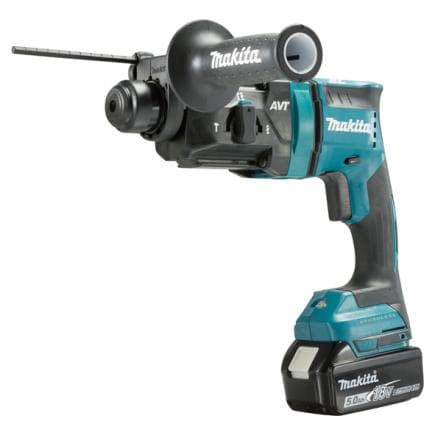 MAKITA DHR182RTJ - MARTEAU 18V SDS-Plus 18 mm - 3 FONCTIONS - en coffret avec 2 batteries 5.0Ah et chargeur