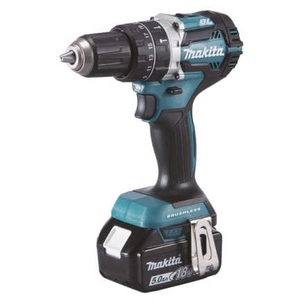 MAKITA DHP484RT3J - PERCEUSE VISSEUSE A PERCUSSION 18V 13 mm - 60 Nm - en coffret avec 3 batteries 5.0Ah et chargeur
