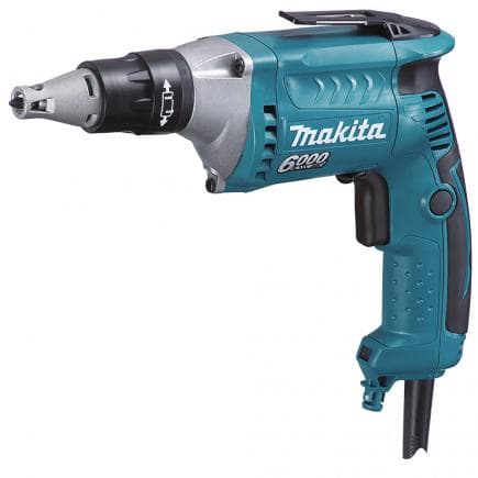MAKITA FS6300JX2 - TOURNEVIS POUR PLAQUE DE PLÂTRE 570W 1/4" HEX 6.000 tr/min - en coffret avec chargeur de ruban