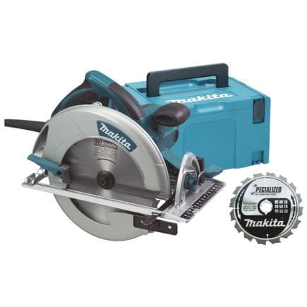 MAKITA 5008MGJX - SCIE CIRCULAIRE POUR BOIS 1800W 210 mm - en coffret et 2 lames