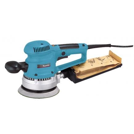 MAKITA BO6030JX - PONCEUSE ORBITALE 310W 150 mm - en coffret avec accessoires