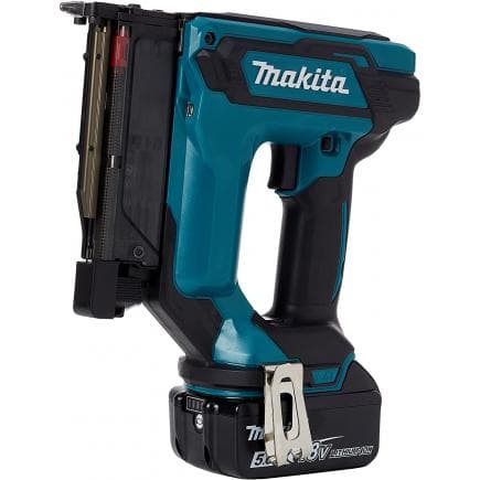 MAKITA DPT353RTJ - 18V Pin Nailer LXT - in case with 2 batteries 5.0Ah, charger and accessories