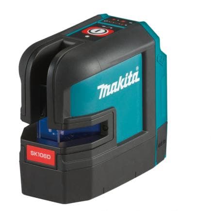 MAKITA SK106DZ - MARQUEUR LASER 12Vmax - 2 LIGNES / 4 POINTS - ROUGE - avec accessoires, sans batterie et chargeur de batterie