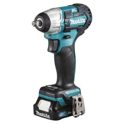 MAKITA TW160DSAJ - CLE A CHOCS 12Vmax 3/8" - 160 Nm - en coffret avec 2 batteries 2,0Ah et chargeur de batterie