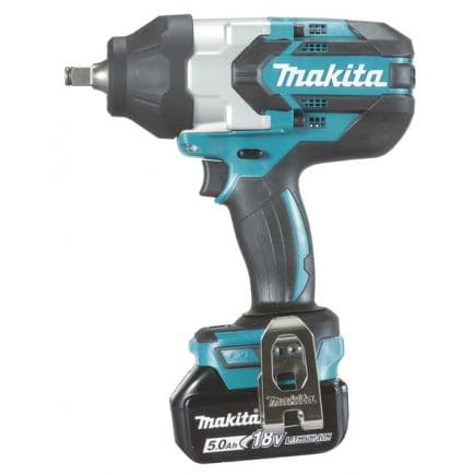 MAKITA DTW1002RTJ - CLE A CHOCS 18V 1/2" - 1.000 Nm - en coffret avec 2 batteries 5.0Ah et chargeur de batterie