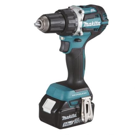 MAKITA DDF484RTJ - PERCEUSE VISSEUSE 18V 13 mm - 60 Nm - 2 VITESSES - en coffret avec 2 batteries 5.0Ah et chargeur de batterie