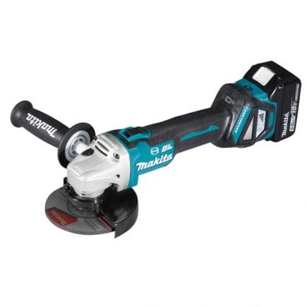 MAKITA DGA513RTJ - MEULEUSE D'ANGLE 18V 125 mm - en coffret avec 2 batteries 5.0Ah et chargeur