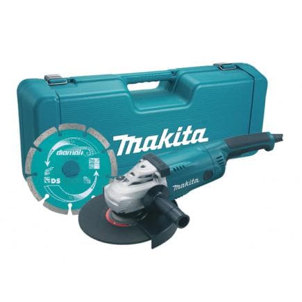 MAKITA GA9020KD - MEULEUSE D'ANGLE 2200W 230 mm - avec coffret et disque diamanté