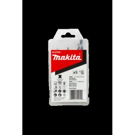 MAKITA B-57532 - 5PCS SDS-PLUS SHANK DRILL BITS