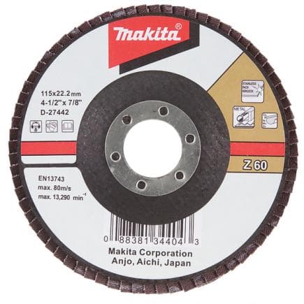 MAKITA D-27517 - Zirconium flap disc 125 mm