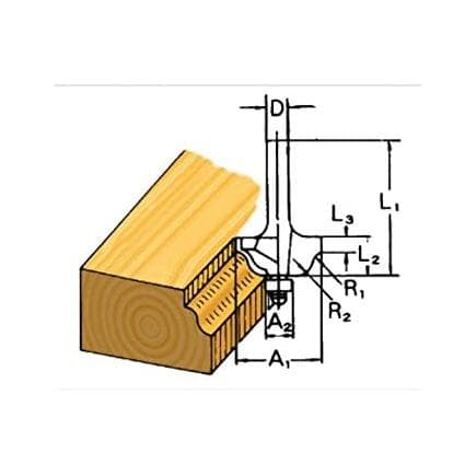 MAKITA D-09553 - Diamond profile milling cutter