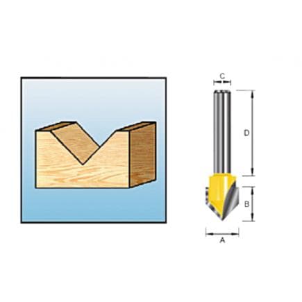 MAKITA D-10702 - V-groove milling cutter