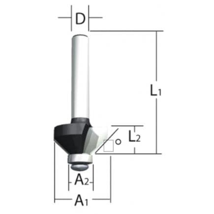 MAKITA D-09494 - Diamond milling cutter for chamfering