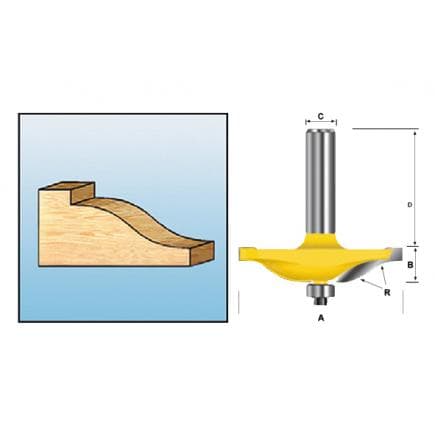 MAKITA D-11879 - Inclined ogive milling cutter
