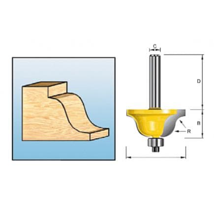MAKITA D-11542 - Roman ogive milling cutter