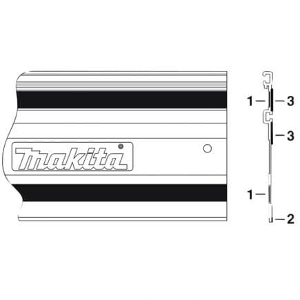 MAKITA 413101-9 - Upper rail slide
