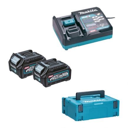 MAKITA 191J81-6 - Lot de 2 batteries et chargeurs de batterie - en coffret