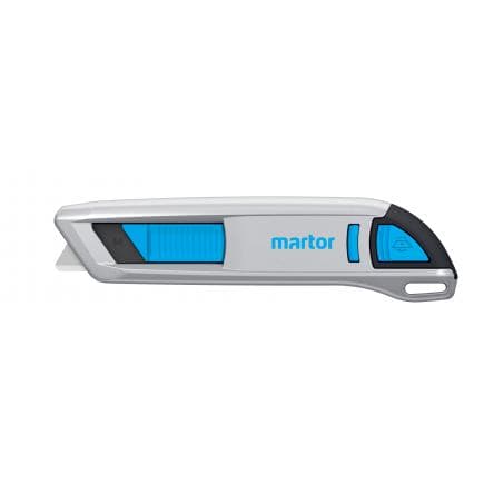 MARTOR 50000210.02 - Couteau de sécurité SECUNORM 500 à lame trapézoïdale arrondie et profondeur de coupe de 9 mm n° 50000210