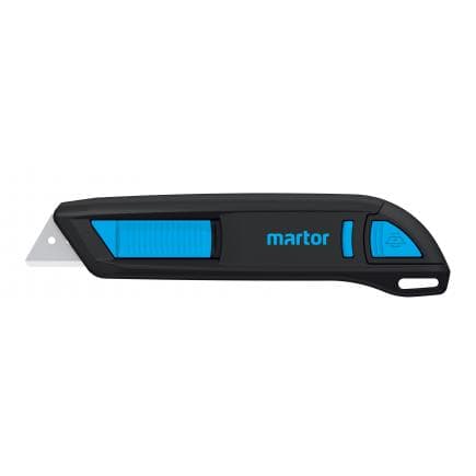 MARTOR 30000110.02 - Couteau de sécurité SECUNORM 300 léger à lame trapézoïdale arrondie n° 30000110