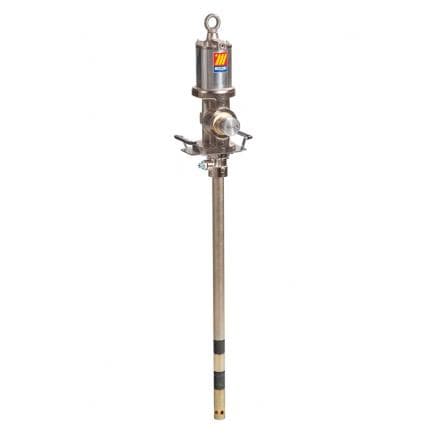 MECLUBE 011-0950-094 - Pompe pneumatique industrielle pour graisses R 50 : 1 Mod. 950 à bride double effet longueur d'aspiration 940 mm
