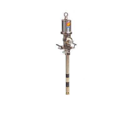 MECLUBE 011-0940-060 - Pompa pneumatica industriale per grassi R 40:1 Mod. 940 flangiata doppio effetto lunghezza pescante 600 mm