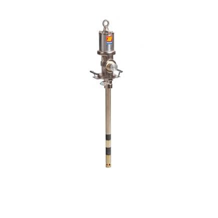 MECLUBE 011-0940-074 - Pompa pneumatica industriale per grassi R 40:1 Mod. 940 flangiata doppio effetto lunghezza pescante 740 mm